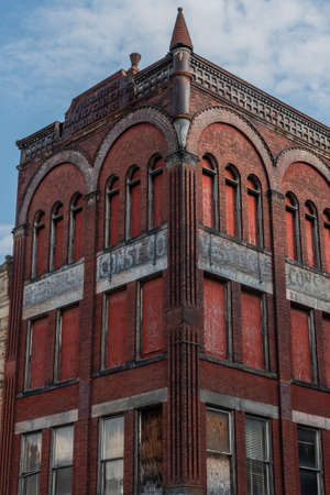 David Diber Building at Dusk, Johnstown, Pennsylvania, USAのeditorial素材