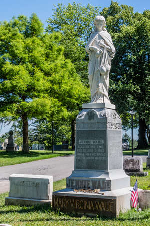 Jenny Wades Gravesite, Evergreen Cemetery, Gettysburg, Pennsylvania, USAのeditorial素材