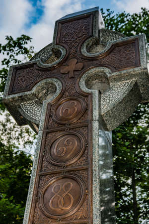 Irish Brigade Monument, Gettysburg National Military Park, Pennsylvania, USAのeditorial素材