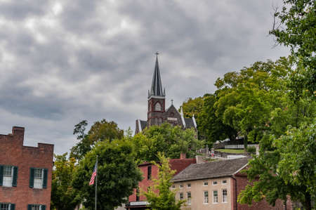 Historic Buildings in Harpers Ferry, West Virginia, USA