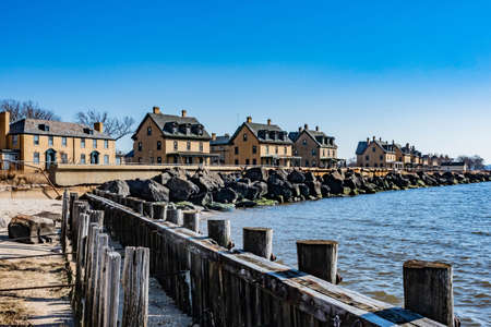 Bayside and Officers Quarters , Fort Hancock, Gateway National Recreation Area, New Jersey, USA