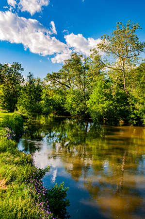 Beautiful Antietam Creek, Maryland, USA, Sharpsburg, Marylandの写真素材