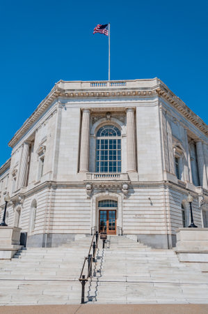 A Summer Day at the Russell Senate Office Building, Washington DC USAのeditorial素材