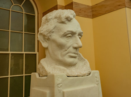 Abraham Lincoln Bust, US Capitol Building, Washington DC USAのeditorial素材