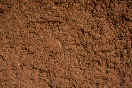 A fragment of the mud wall, Riyadh Province, Saudi Arabiaの写真素材