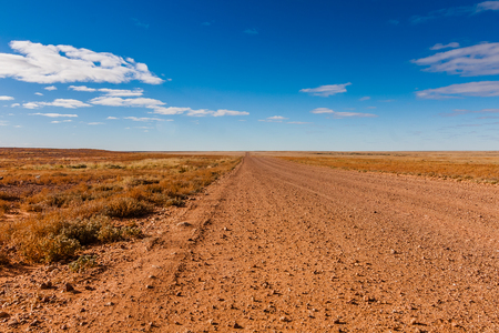 The oodnadatta Track near Coober Pedyの写真素材
