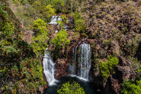 The Florence Falls on the Florence Creek, the Litchfield National Park, Northern Territory, Australia.の写真素材