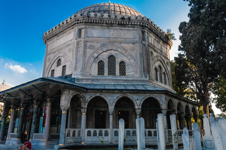 Mausoleum of Suleiman the Magnificent, Istanbulのeditorial素材