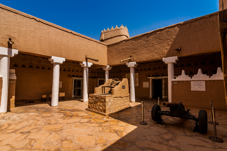 The inner courtyard of the Masmak Fort, Riyadhのeditorial素材