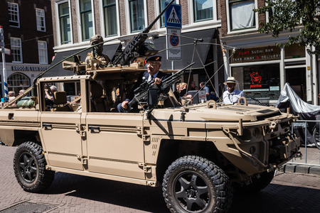 Dutch veterans at the parade on the 2018 Veterans' Day in The Hagueのeditorial素材