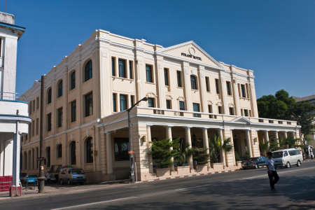 Strand Hotel - the only five-star hotel in Myanmarのeditorial素材