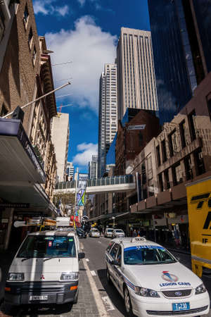 Pitt Street near City Tattersalls Club, Sydney, Australiaのeditorial素材