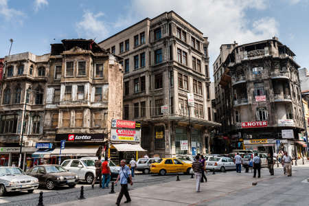 Old architecture in the historical center of Istanbulのeditorial素材