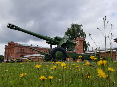 Saint Petersburg, Russia - July 20, 2019: The cannon exhibition in the Military Museumのeditorial素材