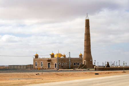 Abdullah bin Musaed Al-Qatyan Mosque in Rughabah, Saudi Arabiaの写真素材