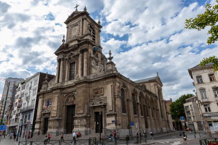Saint Judoc Church, Brussels, Belgiumのeditorial素材