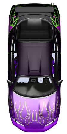 3D rendered sport car on white background isolatedの写真素材