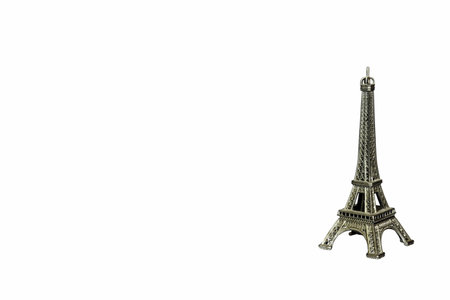 Eiffel tower on a white background  Picture perfect for use in business cards, logos, etc の写真素材