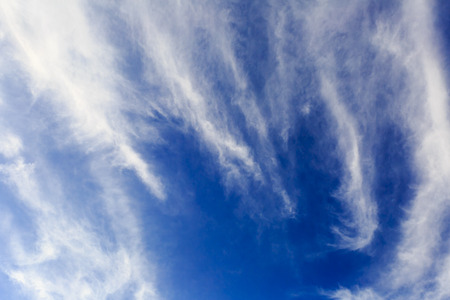 Blue sky and white cloudsの写真素材