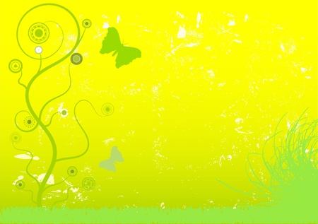 Floral spring background, formatのイラスト素材