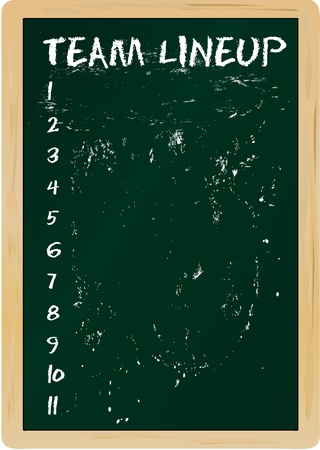 Soccer team lineup, free copy spaceのイラスト素材