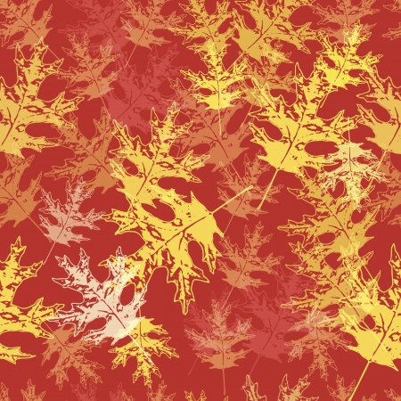 Seamless autumn leaves backgroundのイラスト素材
