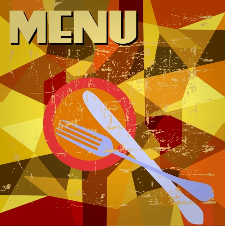 Menu card design,free copy spaceのイラスト素材