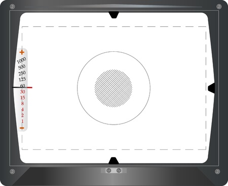 Vintage SLR viewfinder, with free space for your pics のイラスト素材