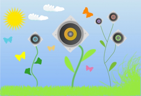 garden of soundのイラスト素材