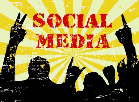 Social Media and Networkのイラスト素材