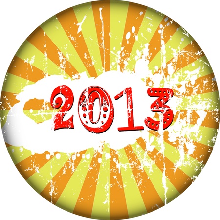 New year 2013, sign, grungy のイラスト素材