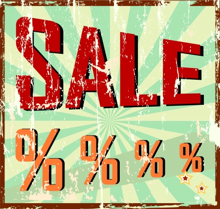 sale sign vintage styleのイラスト素材