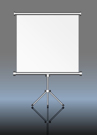 blank roll up displayのイラスト素材