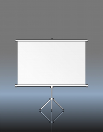 blank roll up displayのイラスト素材