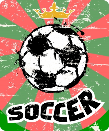 Soccer king of sports / football illustrationのイラスト素材