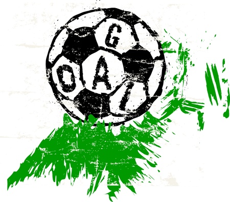 soccer   football illustration, free copy spaceのイラスト素材