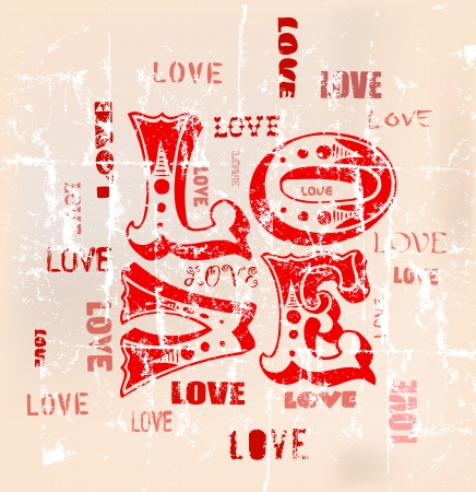love illustration, vectorのイラスト素材