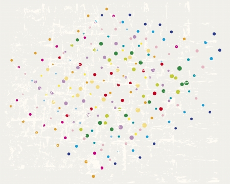 retro polka dots background, vector eps 10のイラスト素材