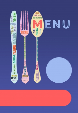 restaurant menu design,free copy space のイラスト素材