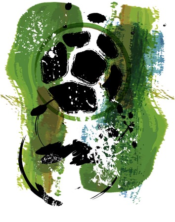 soccer o  football abstract illustration, vectorのイラスト素材