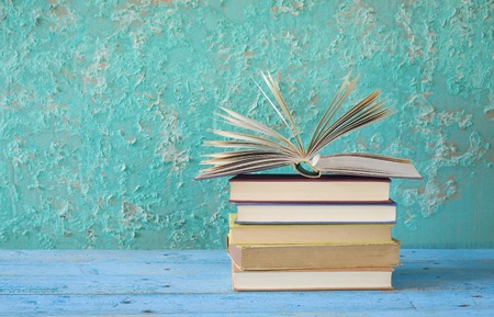 opened book, free copy spaceの写真素材