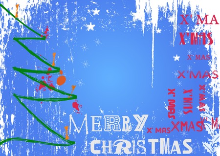 christmas design, free copy space, vector illustrationのイラスト素材