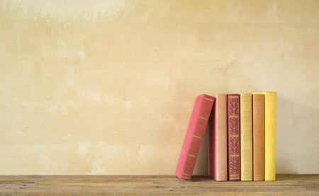 row of books, free copy spaceの写真素材