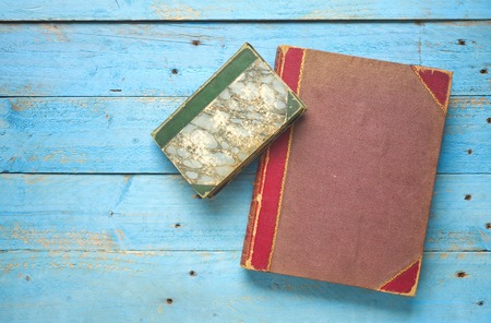 vintage books, free copy spaceの写真素材