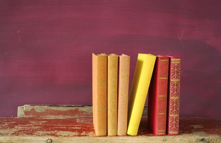 row of books, free copy spaceの写真素材