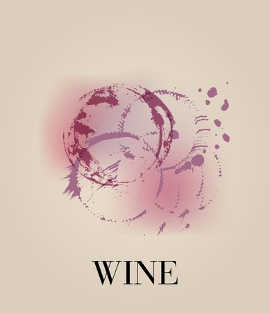 Wine List Design, free copy spaceのイラスト素材
