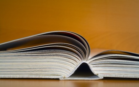 open book, close up, free copy space