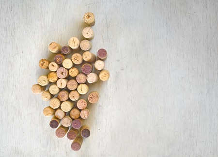wine corks, grapevine, free copy spaceの写真素材