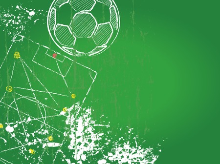 Soccer or Football design template,free copy space, fictional artworkのイラスト素材