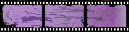 frame of film, grungy photo frame,with free copy space,vector illustrationのイラスト素材